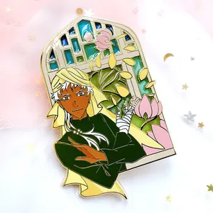 Distintivo in metallo personalizzato con smalto, placcatura oro, glitter, anime, logo personalizzato, smalto morbido o duro, promozionale, per produttori - Product Image 1