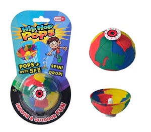 Jouet rebondissant en caoutchouc à succès, balle rebondissante à moitié côté en caoutchouc, sauts hip-<span class=keywords><strong>hop</strong></span>, pops, jouet camouflage - Product Image 2