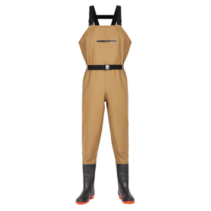 Combinaison de pêche et de travail SNEDA en PVC robuste avec bottes intégrées, imperméable, tout-en-un, pour la pêche en mer et les travaux en extérieur - Product Image 1