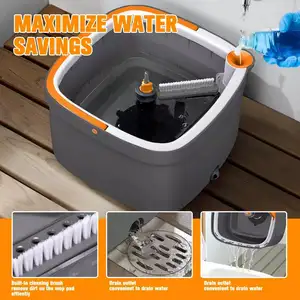 Spin Mop With Self Separate Clean And Dirty Water360 Cyclone Spin Mopeasywring Spin Mop Bucket System
