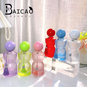 IPanda 30ml Flacons de parfum en verre dépoli coloré avec pompe pulvérisatrice, rechargeables, conteneurs de luxe pour parfum, 100 pièces, impression sérigraphique - Product Image 5