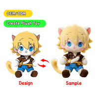 Jouets en peluche personnalisés personnalisés Anime peluche mignon chat à fourrure poupée en peluche personnalisée