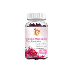 Gummies Calcium Magnésium Zinc avec Vitamine D3 Saveur Algues Marines et Sureau pour la Force Osseuse et la Santé Musculaire - Product Image 1
