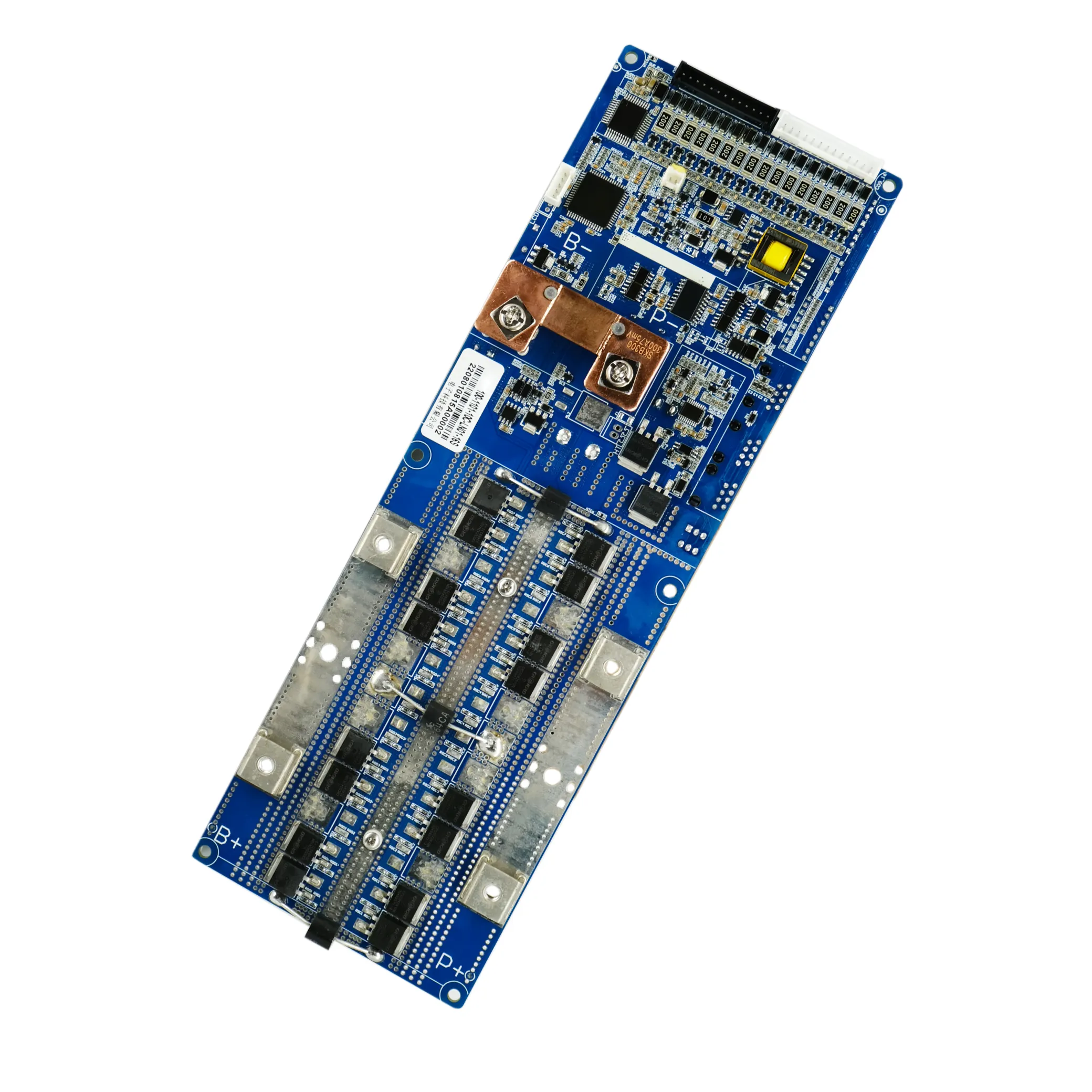 Smart BMS matched with Deye Growatt inverter CAN/RS485 battery bms 48V 16S 100A 200A Lifepo4 pcb circuit bms