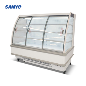 Réfrigérateur de supermarché multi-étagères <span class=keywords><strong>semi</strong></span>-hauteur à refroidissement par air, porte vitrée, dégivrage <span class=keywords><strong>automatique</strong></span> pour la présentation de boissons gazeuses et de fruits - Product Image 2
