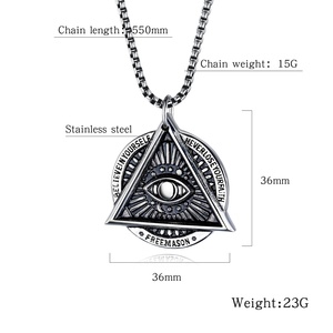 Collar <span class=keywords><strong>de</strong></span> <span class=keywords><strong>Ojo</strong></span> <span class=keywords><strong>de</strong></span> <span class=keywords><strong>Horus</strong></span> <span class=keywords><strong>de</strong></span> acero inoxidable, <span class=keywords><strong>colgante</strong></span> <span class=keywords><strong>de</strong></span> joyería Retro - Product Image 6