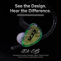 CCA CA3 Headphone Musik Kabel In-Ear Headset Pemantauan HIFI Earplug Android untuk Permainan Olahraga dengan Mikrofon 3.5Mm