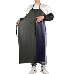 PVC Waterproof Industrial <b>Apron</b> Oil-Proof Acid-Alkali Resistant <b>Kitchen</b> Chef Bib Thickened Food Processing Work <b>Apron</b> - Product Image 3