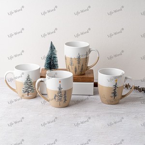 Vente en gros <span class=keywords><strong>de</strong></span> tasses à café en céramique grise et blanche rustique moderne vintage personnalisées <span class=keywords><strong>de</strong></span> grande taille 15 oz - Product Image 5
