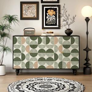 Aparador Retro Francés de Madera Maciza, Mueble de Almacenamiento para Sala de Estar con 5 Compartimentos - Product Image 4