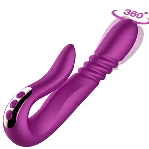 Dildo Vibrator G-spot Automatische Heizung 10 Geschwindigkeiten Rotierenden Vibrator Klitoris Vaginale MassageTelescopic Sex Vibrator für Frauen