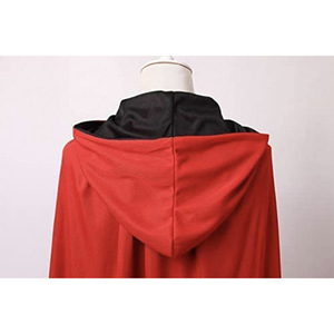 Mantello di vampiro <span class=keywords><strong>Costume</strong></span> di Halloween reversibili mantelli da <span class=keywords><strong>strega</strong></span> vampiro con cappuccio per adulti o bambini travestiti da Cosplay per feste - Product Image 5