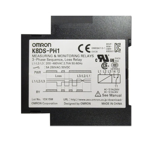 Relé de Secuencia Trifásico <span class=keywords><strong>Omron</strong></span> Serie K8DS K8AK-LS1 100-240VAC/K8DS-PA2 en Stock - Product Image 2