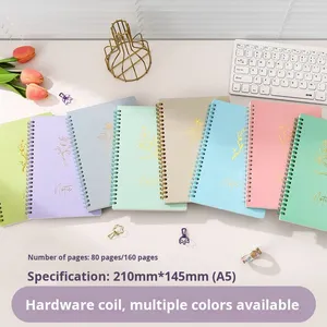 Nuovo <span class=keywords><strong>Quaderno</strong></span> a Spirale con Copertina in Carta, Blocco Note per Studenti, Carta a Righe Interna, Formato A5 - Product Image 4