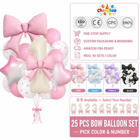 Lot de ballons en latex et ballons en aluminium personnalisés crème avec chiffres, pour la 1ère année de bébé, décoration de fête de luxe, CE CPC