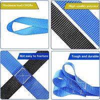 Sangle de levage de cargaison OEM/ODM en nylon, maille carrée de 10 cm, résistante aux déchirures, pour la construction, la remorquage et la découpe