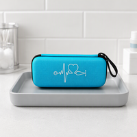 Étui pratique pour stéthoscope en EVA rigide multicolore, résistant à l'usure, sac de rangement à fermeture éclair pour accessoires médicaux d'infirmière