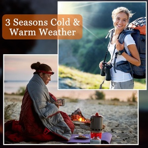 Sacs <span class=keywords><strong>de</strong></span> <span class=keywords><strong>couchage</strong></span> portables pour le camping, pour adultes et enfants, 4 saisons, par temps <span class=keywords><strong>froid</strong></span>, chauds, pour la randonnée, les voyages, l'intérieur et l'extérieur - Product Image 6