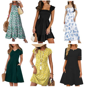 Vestidos Casuales de Algodón para Mujer al por Mayor, Lote Surtido de Ropa Nueva de Marca - Product Image 1