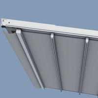 Dachsystem Markise PVC Schwimmbad Terrasse Outdoor Motorisierte Sonnenschutzmarkisen Einziehbare Metall-Pergola