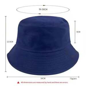 Sombrero de Pescador Personalizado para Viajes, de Color Sólido, para Hombre y Mujer, de Ala Ancha y Copa Plana, de Verano, con Forro de Satén de Algodón, para Mujer - Product Image 2
