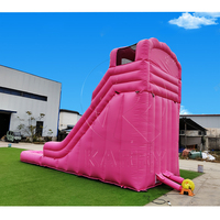 Château gonflable de terrain de jeux en PVC commercial Mickey Cartoon Mouse avec toboggan gonflable à double voie pour fête