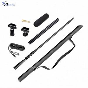 Kit de grabación de video para entrevistas y cine: Soporte de brazo, micrófono de escopeta, barra de extensión, barra de agarre para equipo, soporte de poste de carbono - Product Image 1