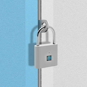 Conveniente y seguro candado circular de huellas dactilares con control de aplicaciones móviles Bloqueo de huellas dactilares China - Product Image 4