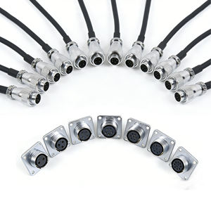 موصل طيران CZJSMX GX12 أحادي الطرف من نوع الكابل المتشابك مع موصل لوحة للمعدات الصناعية - Product Image 1