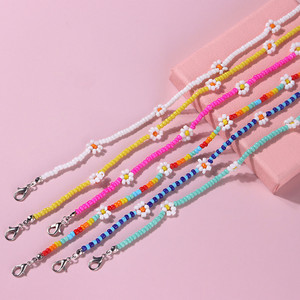 Gargantilla con cuentas collares para mujer <span class=keywords><strong>Vsco</strong></span> Boho hecho a mano flor cereza lindo Collar para chicas adolescentes collar de playa - Product Image 6