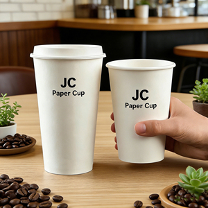 Custom Logo Eco-Friendly <b>8oz</b> 12oz 16oz Single & Double Wall Disposable Paper <b>Cups</b> to Go Cafe <b>Coffee</b> <b>Cup</b> with Lid for Hot Drinks - Product Image 3