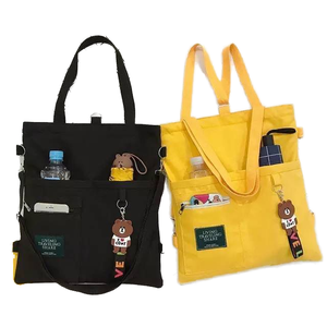 Bolso de mujer de lona de compras personalizado bolsos de hombro cuadrados informales de moda bolso de mensaje para chicas señora - Product Image 1