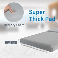 Vente en gros d'agenouillères grises personnalisées de haute qualité de 1.5 pouces avec repose-coudes Tapis d'agenouillement adapté aux enfants pour baignoire et pot