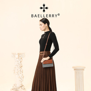 Sac bandoulière pour femme Baellerry, motif pied-de-poule, fermeture magnétique, petit sac carré antivol, usage quotidien - Product Image 3