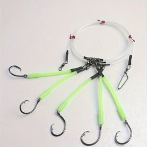 Hameçons circulaires Demon en acier à haute teneur en carbone pour la pêche en eau profonde avec manchon lumineux pour la pêche en eau salée au cabillaud et à la <span class=keywords><strong>carpe</strong></span> - Product Image 6