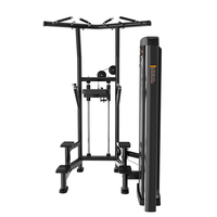 Máquina de Gimnasio Comercial de Alta Resistencia Brightway: Máquina Asistida para Dominadas, Selectorizada, para Entrenamiento de Fuerza Sentado, con Asistencia para Dips