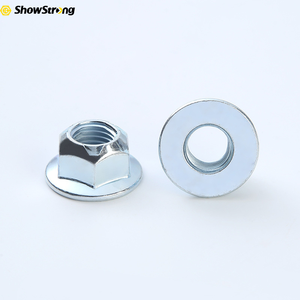 Écrou <span class=keywords><strong>hexagonal</strong></span> à bride à <span class=keywords><strong>sertir</strong></span> à 3 points FB6187YD-061074 M6 avec encoche de marquage, écrou à bride anti-débrayage personnalisé en usine - Product Image 4