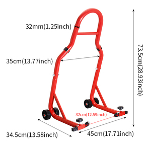Accessori Moto Universali, 1 Paio di Cavalletti Alza Moto <span class=keywords><strong>Anteriore</strong></span> e Posteriore Regolabili in Acciaio - Product Image 6