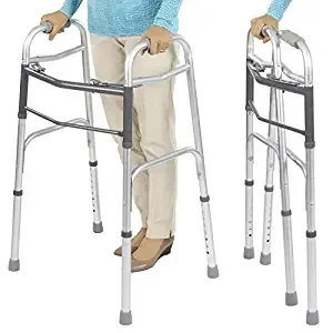 جهاز مشي من الألومنيوم لإطار قائم من منتجات الرعاية الصحية قابل للطي لكبار السن