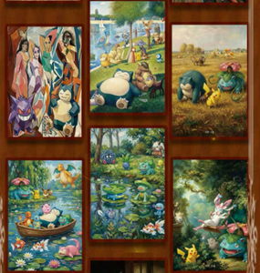 Cartes de collection PGU Pokémon et peintures à l'huile, personnages d'anime Pikachu Luffy, cartes à collectionner, jeux de société, jouets, cadeaux - Product Image 2