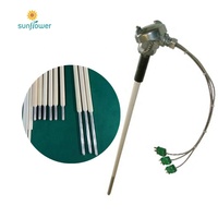 Triple Thermocouple Tipe S untuk Kaca Forehearth dengan Platinum Thermowell
