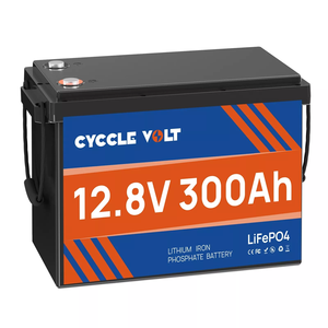Batería de estado sólido LiFePO4 de 12V 300Ah con BMS de 200A, ciclo profundo, 4000 ciclos, operación a alta temperatura para RV, energía solar, barco, sistemas fuera de red - Product Image 3