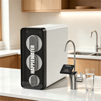 Sistem Pemurni Air Reverse Osmosis (RO) 1200G di Bawah Wastafel dengan Filter Air Alkali, TDS Real Time Menunjukkan Aliran Langsung Tinggi