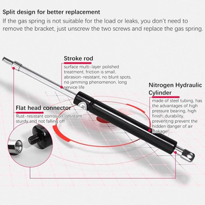 Set <span class=keywords><strong>di</strong></span> Cerniere per Letto con Contenitore, 1 Paio <span class=keywords><strong>di</strong></span> Meccanismi <span class=keywords><strong>di</strong></span> Sollevamento per Letto Resistente, Molla a Gas Pneumatica per Letto Pieghevole - Product Image 2