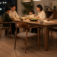 Chaise de salle à manger moderne en bois de noyer massif, fauteuil avec dossier et coussin moelleux, couleurs personnalisables, mobilier de luxe pour la maison, le restaurant et le salon