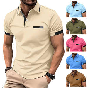 T-shirt Polo Estive da Uomo di Tendenza, Stock all'Ingrosso, Abbigliamento Misto, Balle di <span class=keywords><strong>Vestiti</strong></span> Usati, T-shirt da Uomo Prodotte <span class=keywords><strong>in</strong></span> Fabbrica - Product Image 1