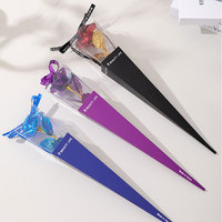 Rose en plastique à tige unique avec boîte cadeau, fleurs éternelles colorées, légères, durables, imperméables, cadeaux pour la fête des mères, décoration de mariage