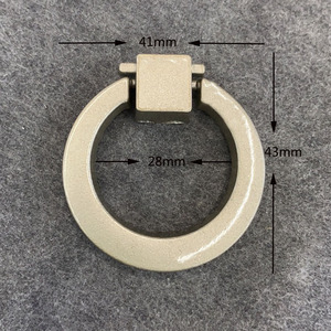 Modern Simple Aluminum <b>Single</b>-Hole Drawer Cabinet Dresser <b>Wardrobe</b> Handles & Pull Rings Easy Installation for Kitchen Furniture - Product Image 2