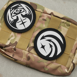 Funny Meaningful Pattern Reflective <strong>SCP</strong> Tactical Shadow Interesting Reflective Gray Patch Sew-On Hook&amp;Loop <strong>SCP</strong> Patch - Product Image 3