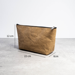 ISO BSCI Fábrica Biodegradable Bolsa de cosméticos Personalizada Suave Cómoda Bolsas de papel Kraft para la venta - Product Image 2